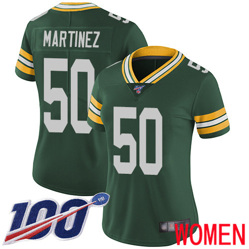 Green Bay Packers Limited Green Women 50 Martinez Blake Home Jersey Nike NFL 100th Season Vapor Untouchable